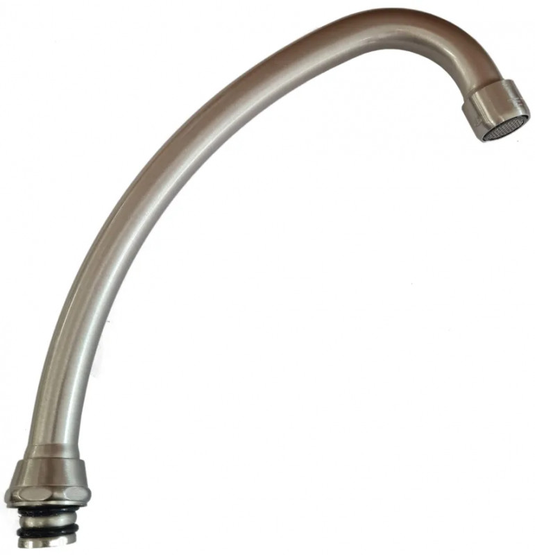 Gooseneck spout for TIFFANY sink mixer, satin nickel Gooseneck spout for TIFFANY sink mixer, satin nickel
