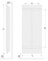 Radiateur vertical NIRVANA NEO 1000w.
