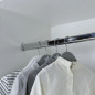 Hangbuis 30x15mm, 1 meter, verchroomd staal