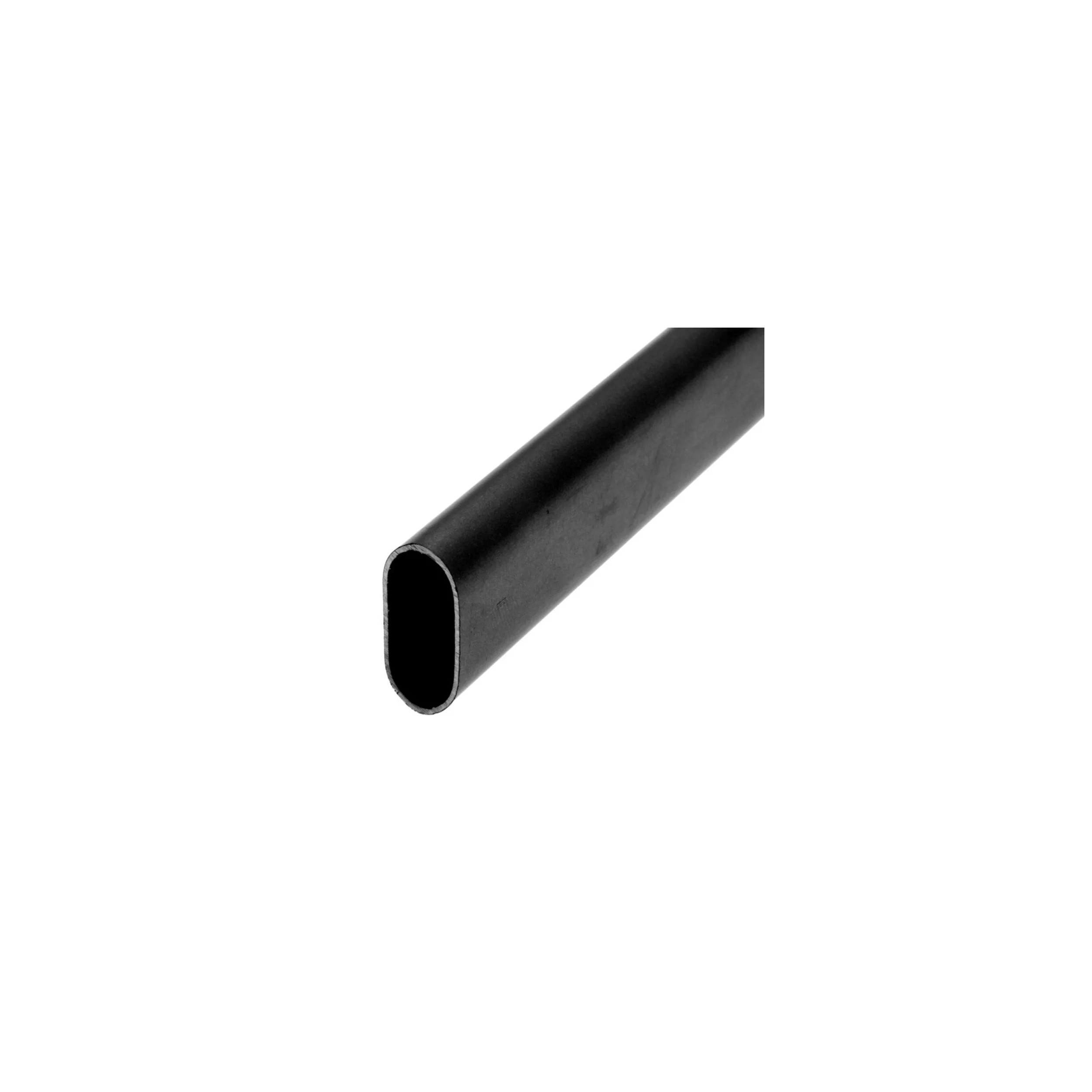 Tubo per armadi 30x15mm, 1 metro, acciaio nero