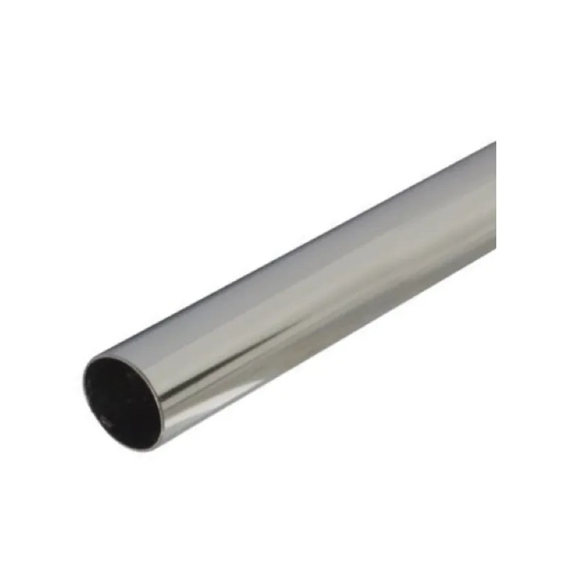 Ronde ophangbuis, diameter 25, 2 meter, verchroomd staal