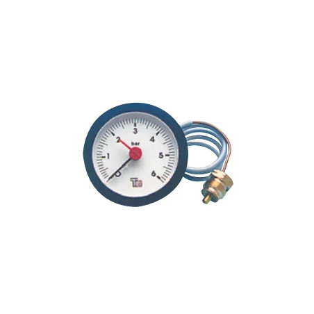 Pressure gauge from 0 to 4 bars, diameter 57m, capilaire 1500 mm
