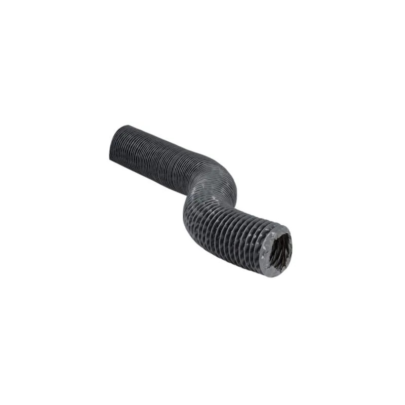 Grijze flexibele buis van pvc, diameter 80 mm, lengte 20 meter