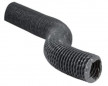 Grijze flexibele buis van pvc, diameter 80 mm, lengte 20 meter