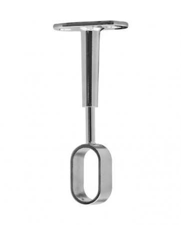 Deckenhalter für verstellbare ovale Garderobe, Zamak verchromt 