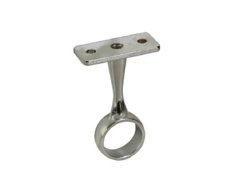 Ronde plafondsteun voor kledingstang diameter 25, verchroomd zamak Ronde plafondsteun voor kledingstang diameter 25, verchroomd zamak