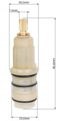 Temperature controller for HANSA mixing valve