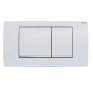 Geberit Twinline30 bedieningspaneel, dubbel volume, wit en gepolijst chroom