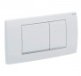 Geberit Twinline30 bedieningspaneel, dubbel volume, wit en gepolijst chroom