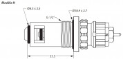 TYPE H thermostatisch inzetstuk voor Arbonia, Vasco, Manaut