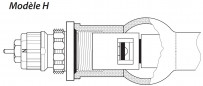 TYPE H thermostatisch inzetstuk voor Arbonia, Vasco, Manaut