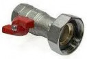 POMPSET VIII afsluiter DN25, 1"1/4 - 2" met mobiele moer voor circulatiepomp, 2 stuks.