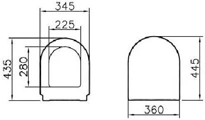 Abattant blanc adaptable VITRA S50