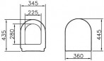 Aanpasbare witte zitting VITRA S50