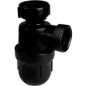 Laboratoriumhevel, lengte 180mm, inlaat 40x49mm, uitlaat 50mm, geen gas.