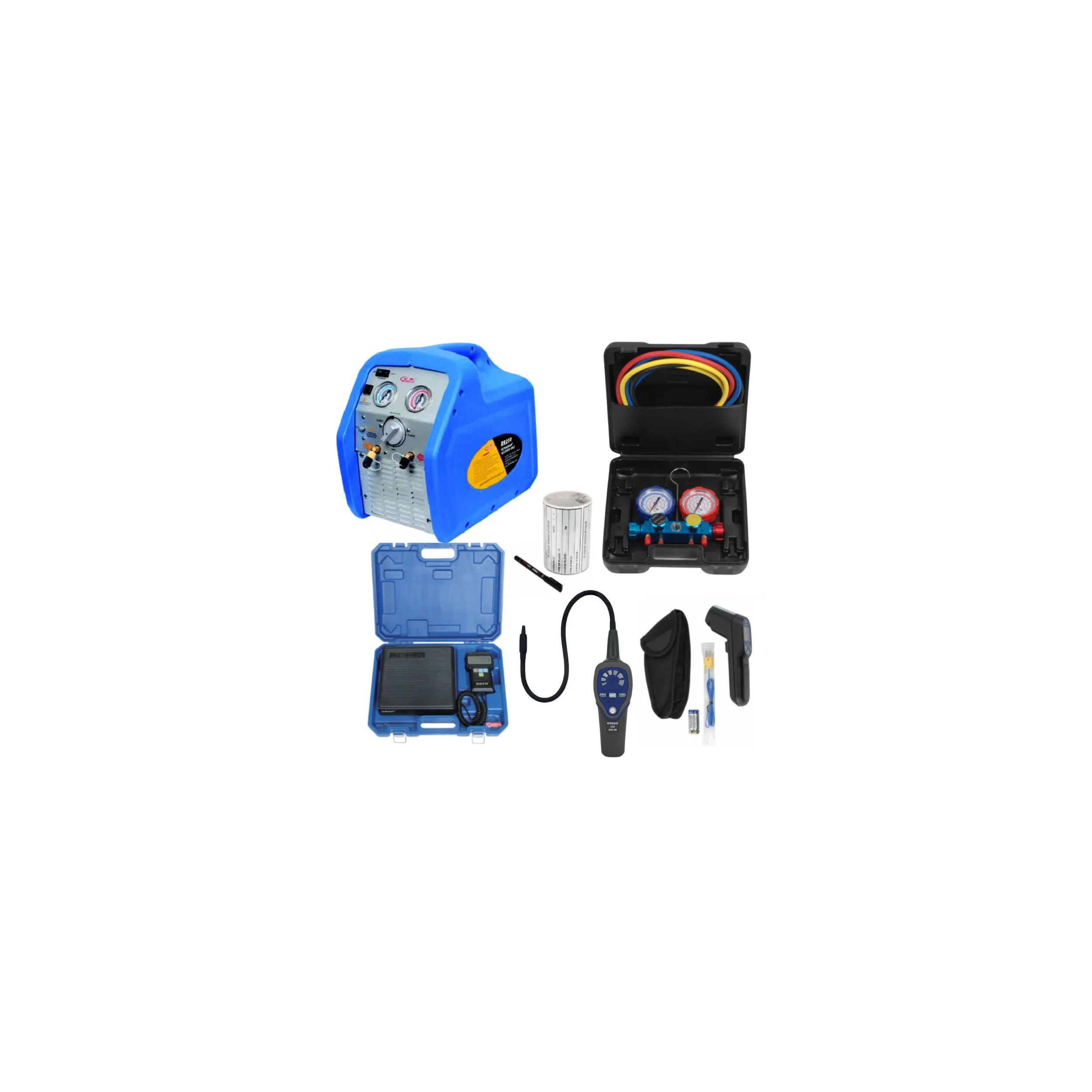 Pack outillage frigorifique attestation compatible tous fluides et R32 4 voies