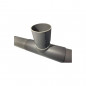 PVC aftakzadel 250x125 mm in 90 graden, 30cm lang