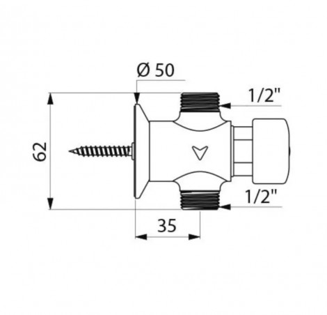 Robinet d\'urinoir temporisé 3 sc, TEMPOSTOP mâle 15x21 