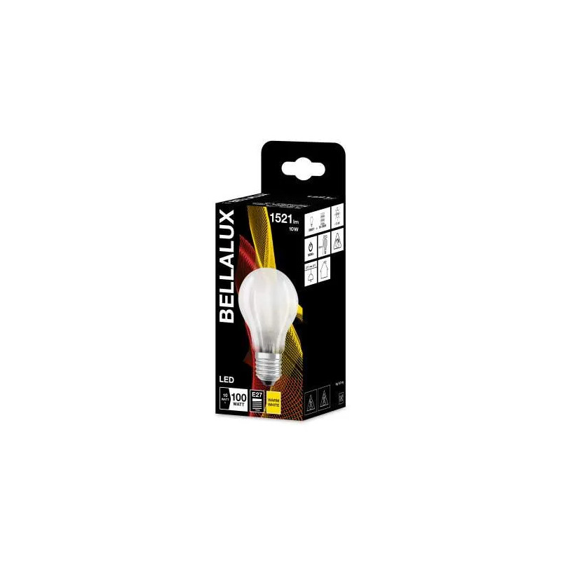 Standaard E27 matte LED lamp, 11W, warm wit.