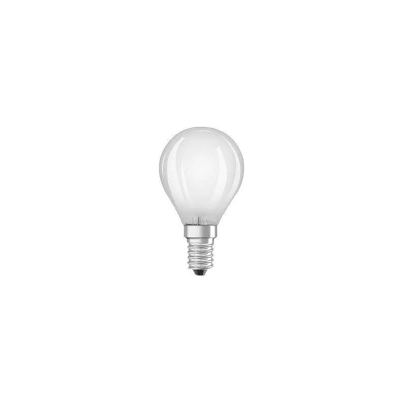 E14 bol mat LED lampje, 4W, warm wit.