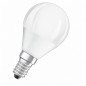 Frosted LED bulb sphere E14, 4.9W, warm white. Frosted LED bulb sphere E14, 4.9W, warm white.