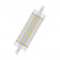 R7S LED potloodlamp, 13W, warm wit.