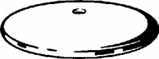 Deksel voor Tempoplex 6956 douchezeef, diameter 120 mm
