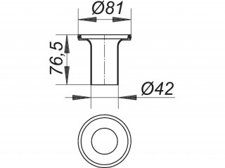 Geruchsbindendes Siphon-Tauchrohr für Duschabfluss 46