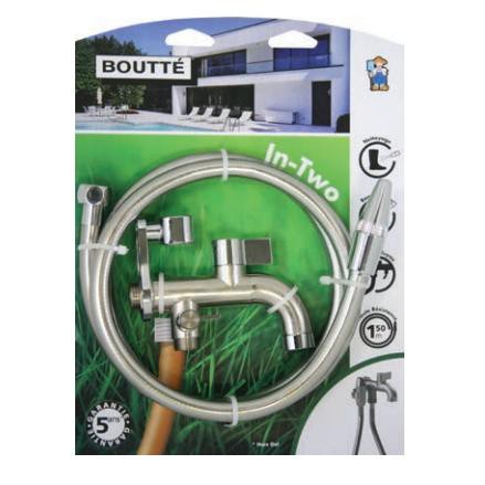 1/4 turn watering valve, double use