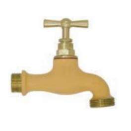Two-coloured watering tap Ochre, 15x21/20x27 - Boutte - Référence fabricant : 0184309
