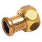 Tweedelige wartel 20x27 om te krimpen op koper met een diameter van 12 mm.
