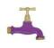 robinet-d-arrosage-bicolore-violet-15x21-20x27 - Boutte - Référence fabricant : BOURO0184651
