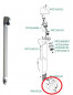 Chrome-plated button with toggle for DL400 SE timed shower Chrome-plated button with toggle for DL400 SE timed shower