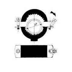 Heavy duty isophonic collar, diameter 102 X 114 mm