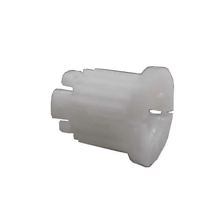 Weißer Plastikclip, Beutel mit 10 Stück.