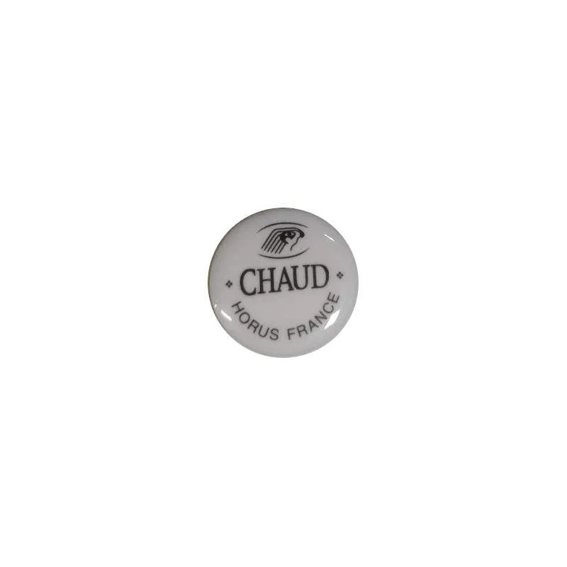 Pastille porcelaine "chaud" pour mélangeur Eloise/Julia/Victoria