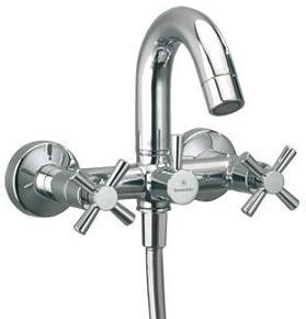 Wall-mounted bath and shower mixer without shower set ILIADA