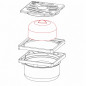 Bell for NICOLL siphon drain and low channel, white PVC Bell for NICOLL siphon drain and low channel, white PVC