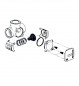 Thermische afsluiter 45°C messing binnendraad 26x34 (1"), 3-weg