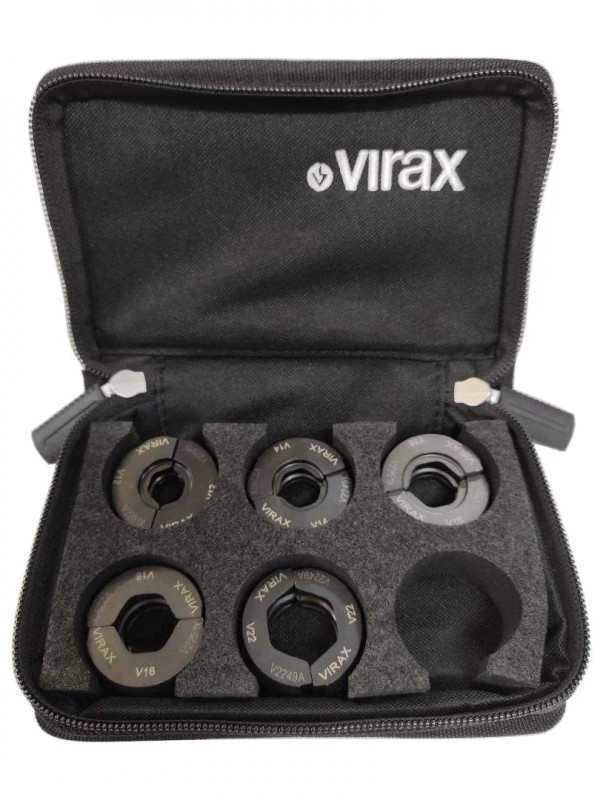 Set V-profiel inzetstukken in de diameters 12, 14, 16, 18 en 22.