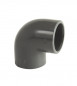 90° PVC-drukbocht, diameter 20 mm, vrouwelijk vrouwelijk