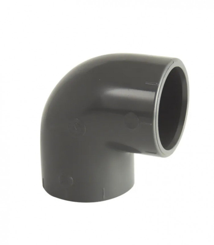 90° PVC pressure elbow diameter 25 mm, F/F