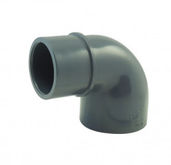 Coude PVC pression 90° diamètre 63 mm, femelle femelle