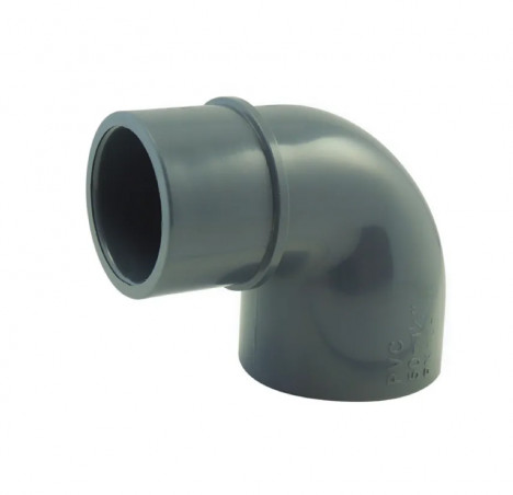 Coude PVC pression 90° diamètre 63 mm, femelle femelle