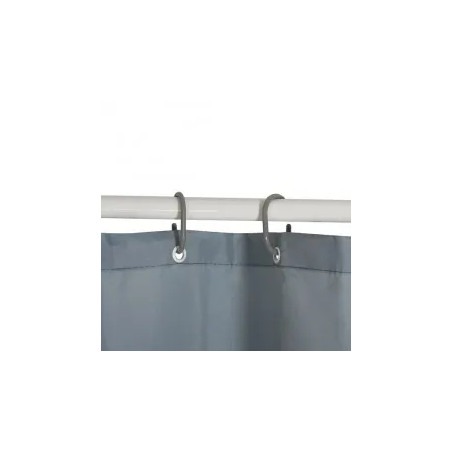 Polyester shower curtain light gray 180 x 200 cm