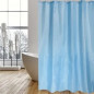 Blauw polyester douchegordijn 180 x 200 cm