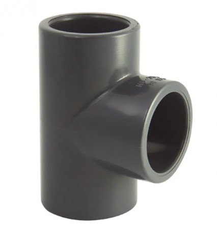 Té PVC pression 90° diamètre 90 mm, 16 bars