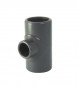 Gereduceerd 90° T-stuk PVC binnendruk diameter 40, 20, 40