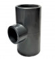 Verlaagd 90° T-stuk PVC binnendruk diameter 50, 32, 50