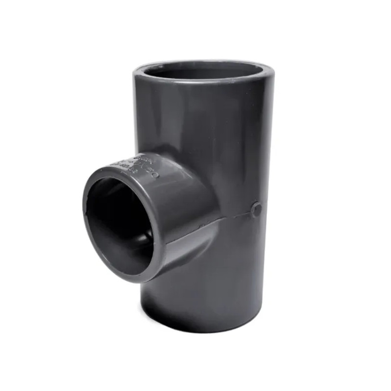Verlaagd 90° T-stuk PVC binnendruk diameter 50, 40, 50